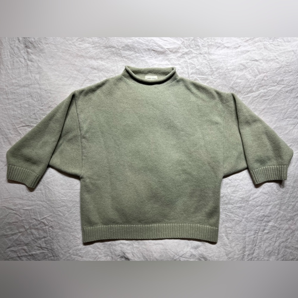 James Street Co. Marled Funnel Pullover - Fern